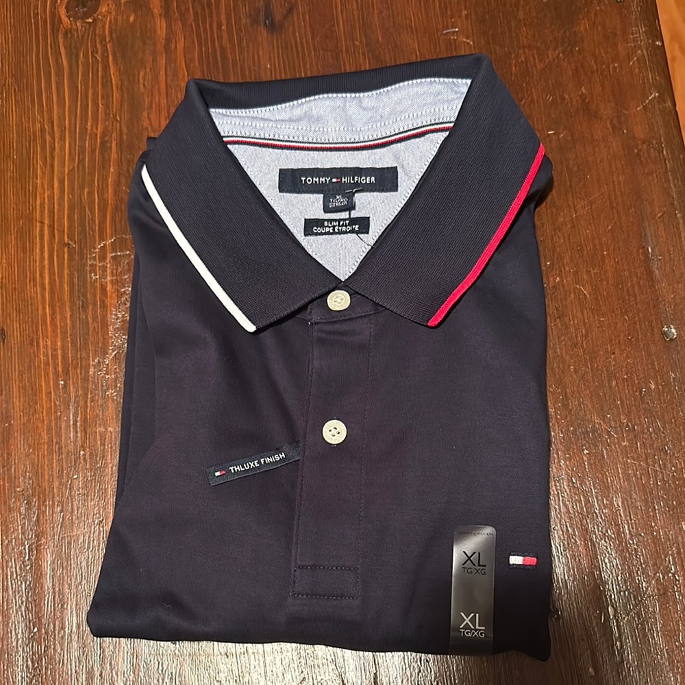 Tommy Hilfiger Men's Navy Polo Shirt